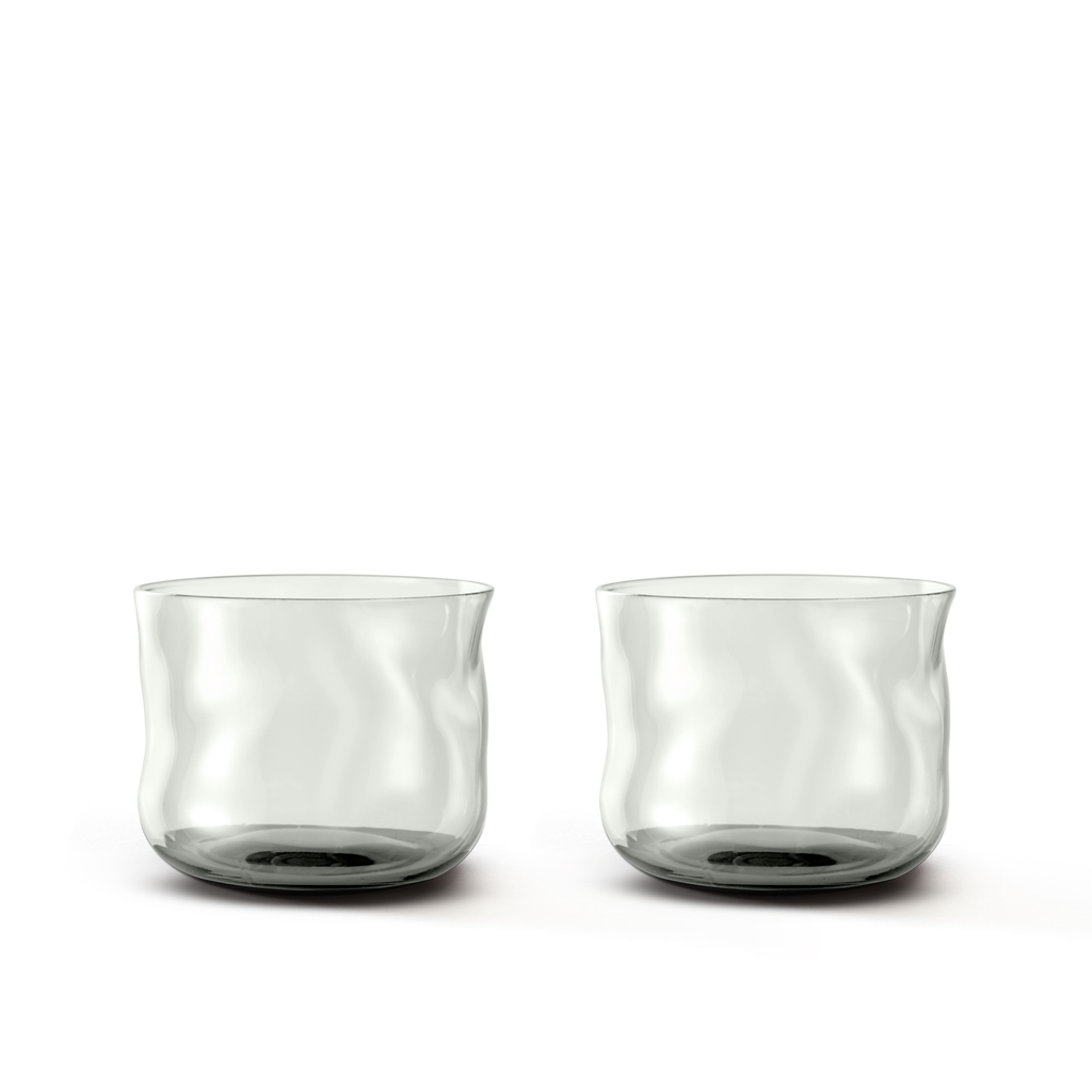 Swirl Small Tumbler Glasses Mist - Set of 2 pieces