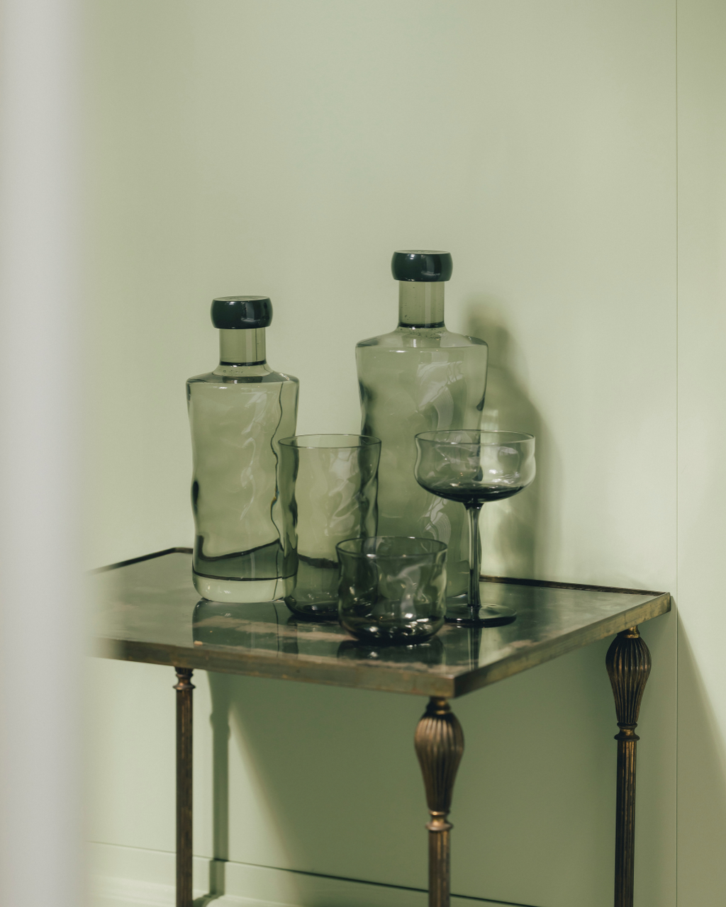 Swirl Small Tumbler Glasses Mist - Set of 2 pieces