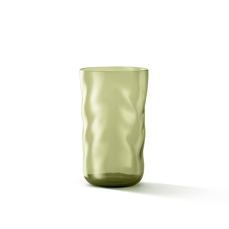 Swirl Longdrink Glasses Moss - Set of 2 pieces