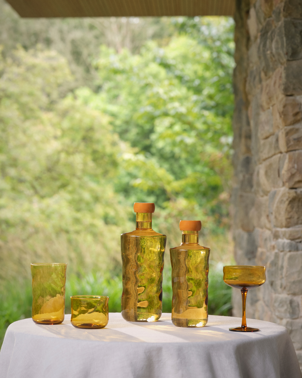 Swirl Small Tumbler Glasses Dune - Set of 2 pieces