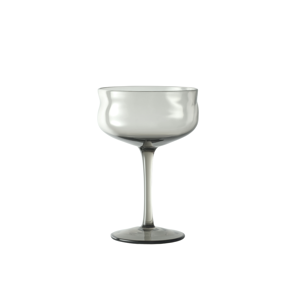 Swirl Coupe Glas Mist - Set van 2 stuks