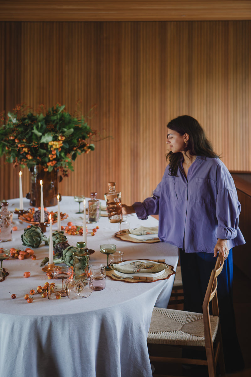 The Swirl Winter Table – Soft Shapes, Warm Shades