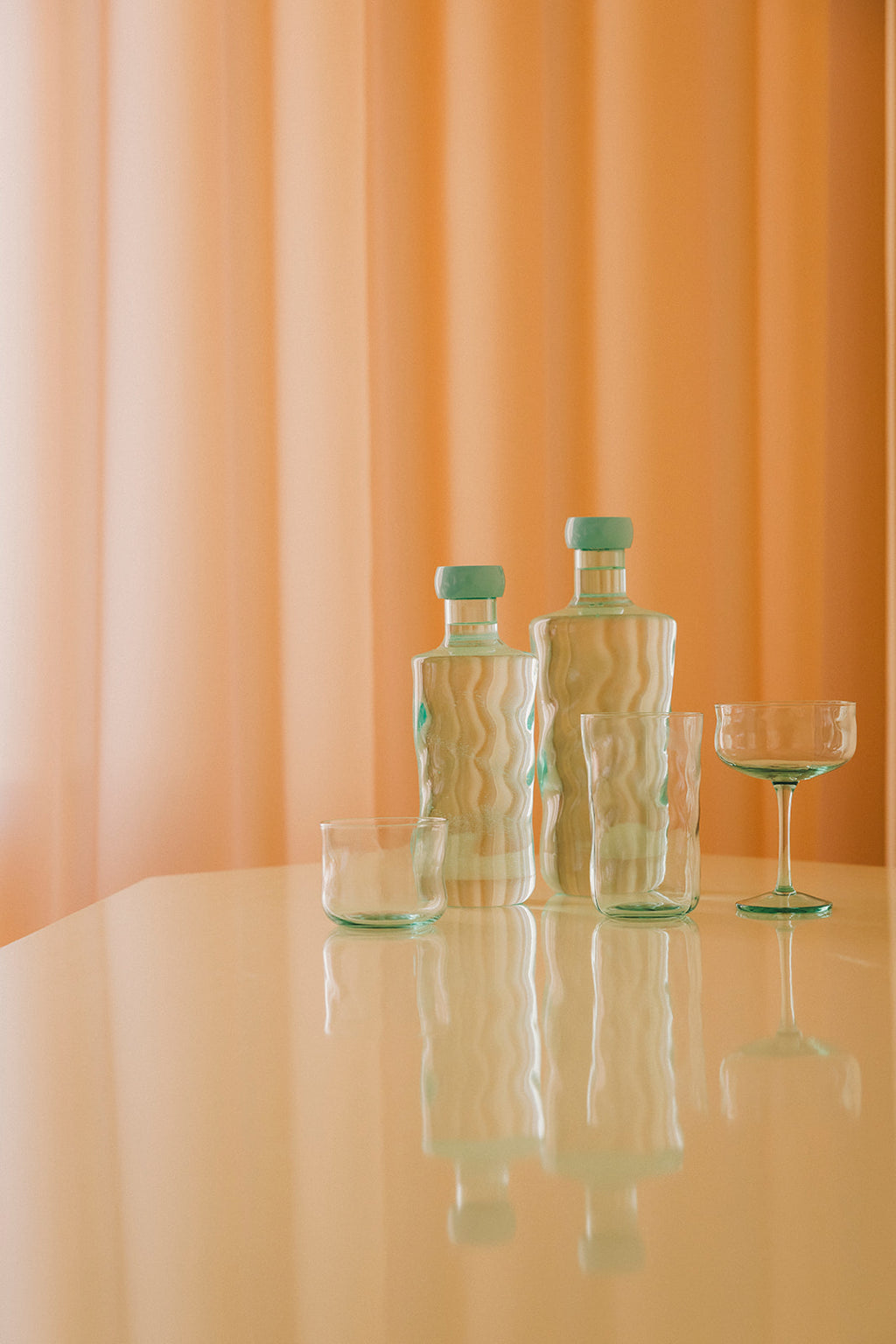 Swirl Coupe Glasses Amalfi- Set of 2 pieces