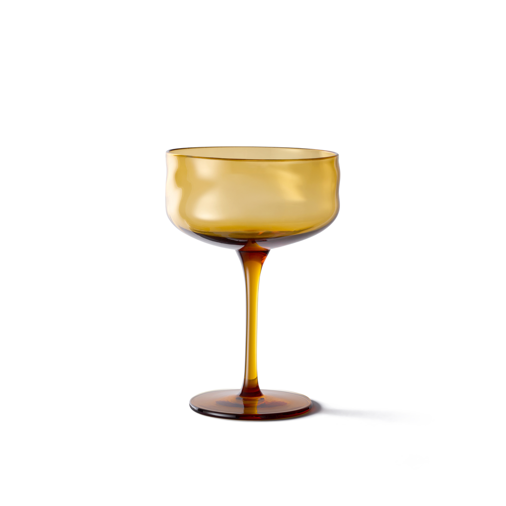 Swirl Coupe Glasses Dune - Set of 2 pieces