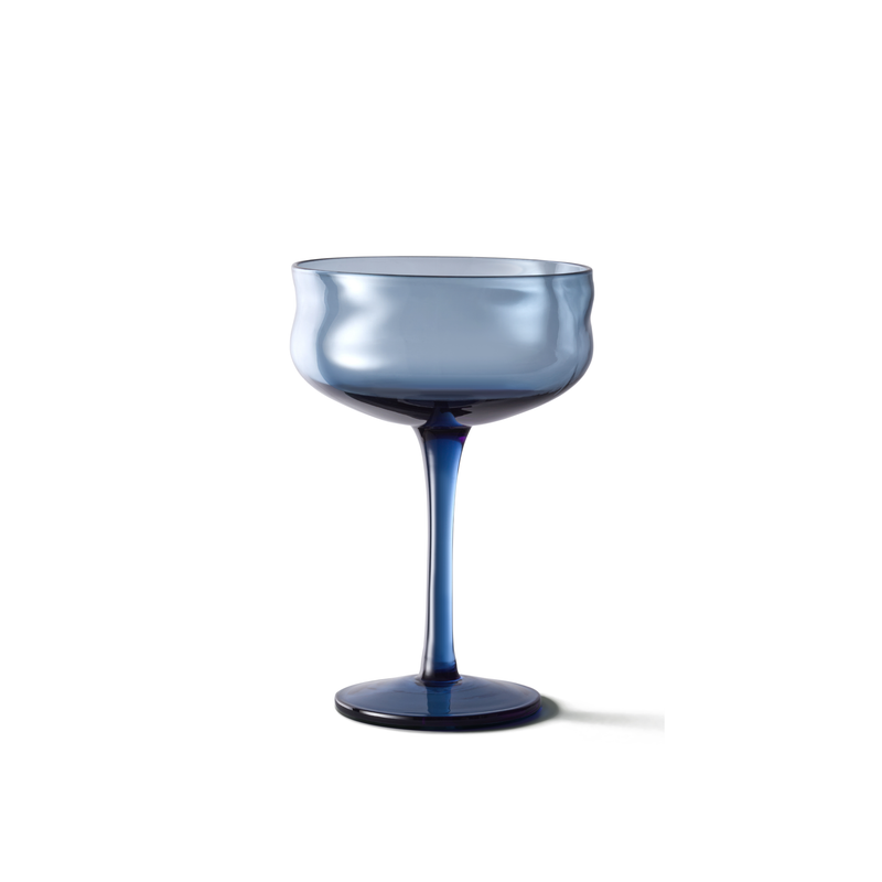 Swirl Coupe Glasses Midnight - Set of 2 pieces