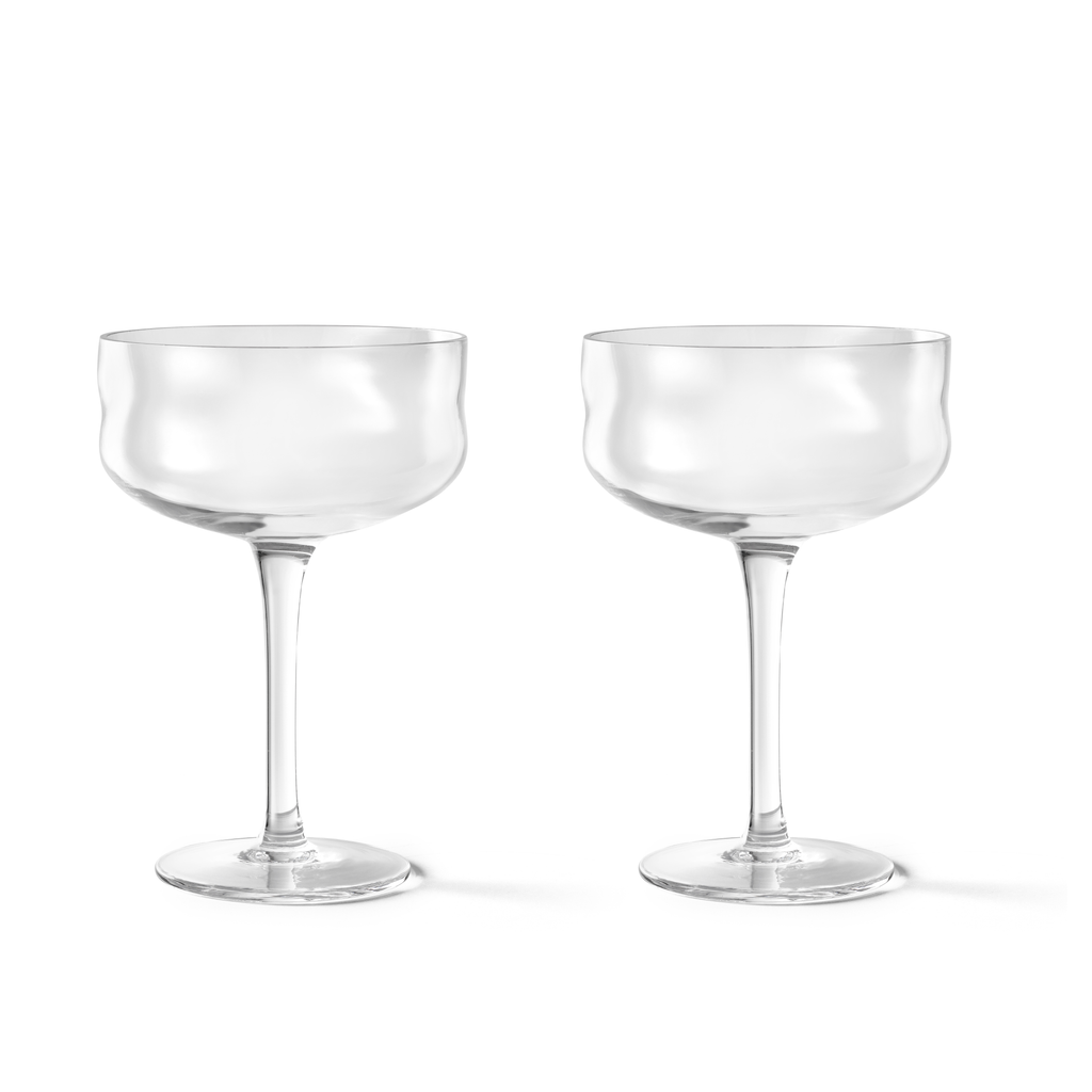Swirl Coupe Glasses Wave - Set of 2 pieces