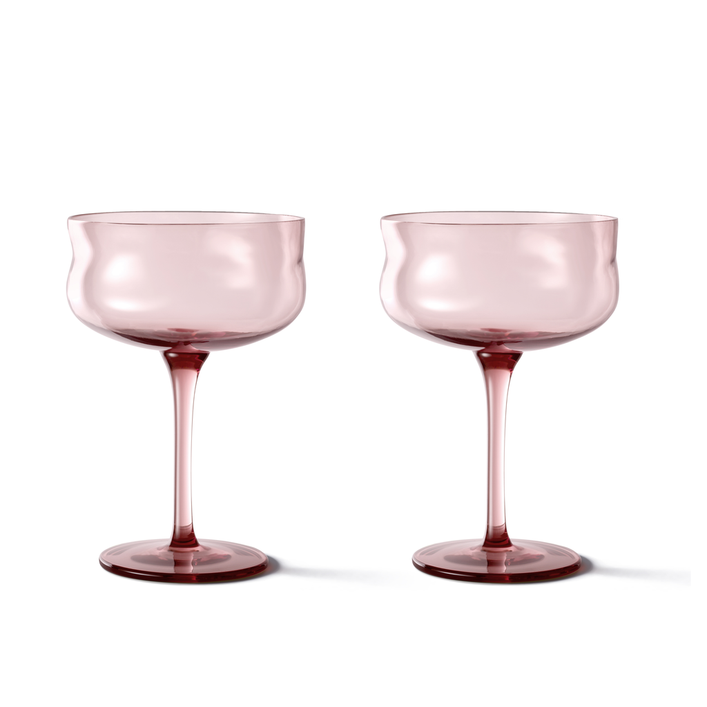 Swirl Coupe Glasses Silt - Set of 2 pieces