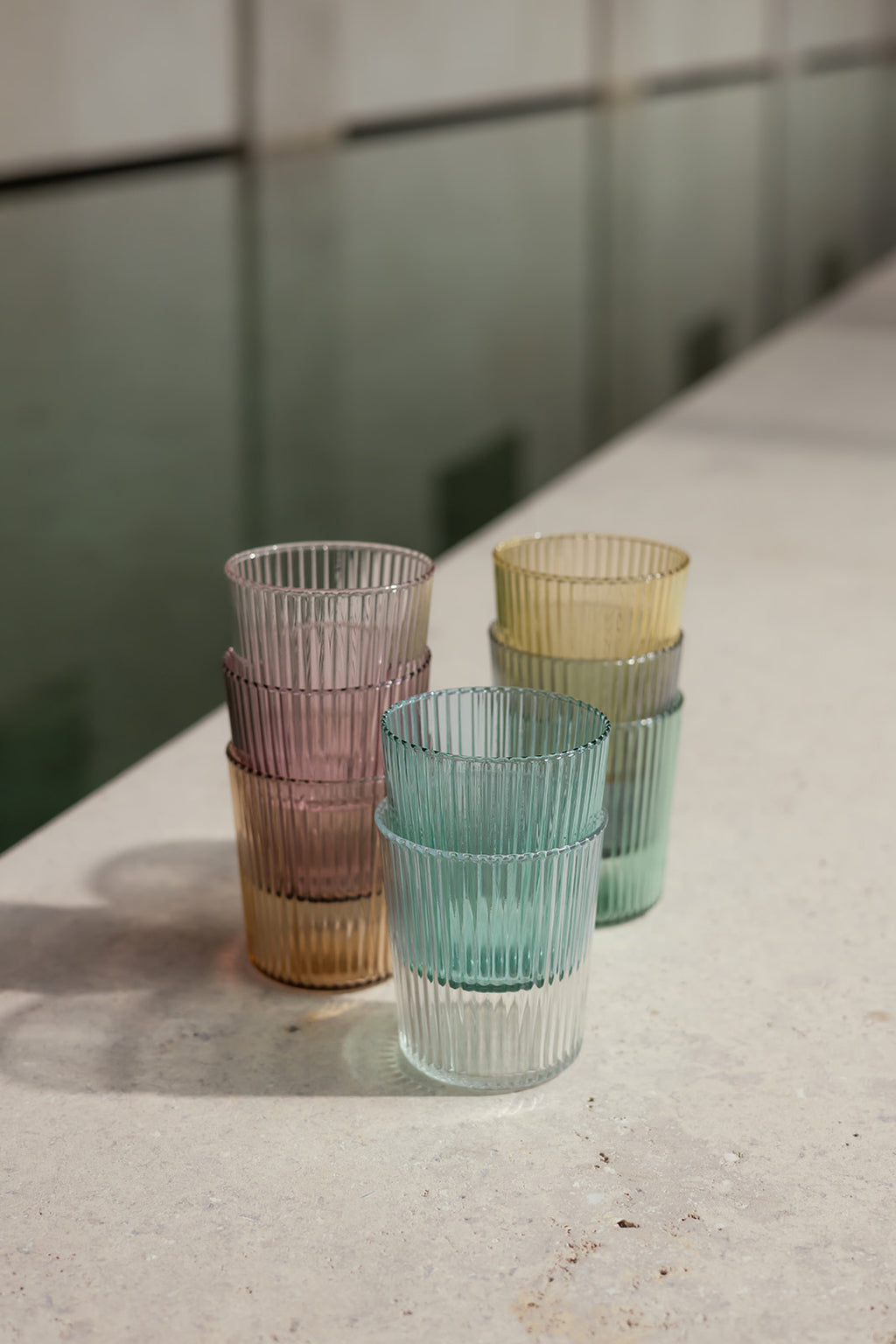 Ribbed Gläser Broome– Set aus 2 Stück 