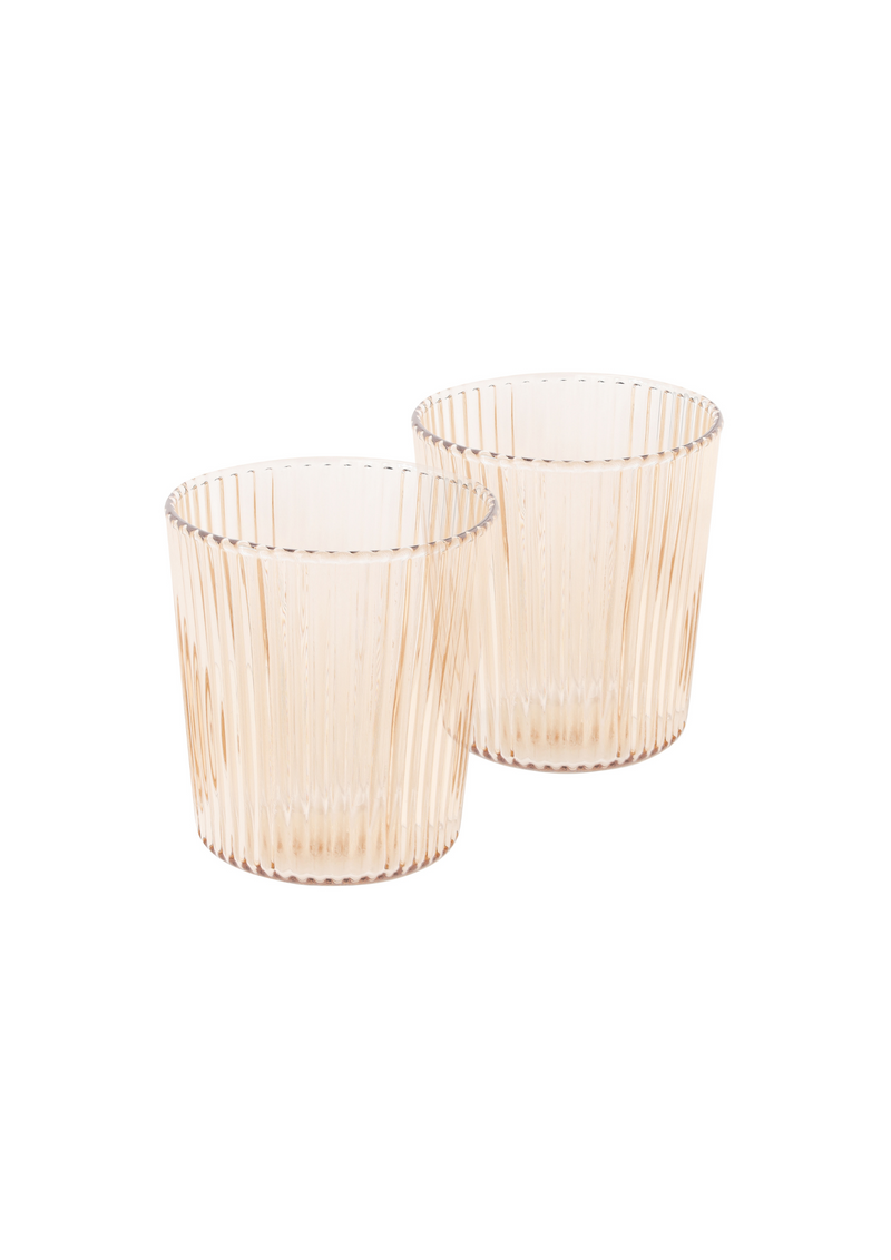 Ribbed Glasses Bells - Set of 2 pieces