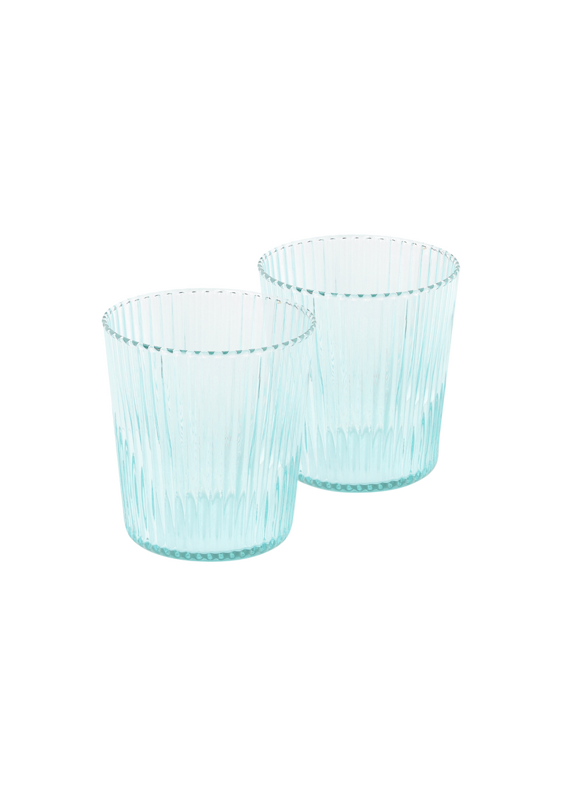 Ribbed Glasses Lucky - Set of 2 pieces