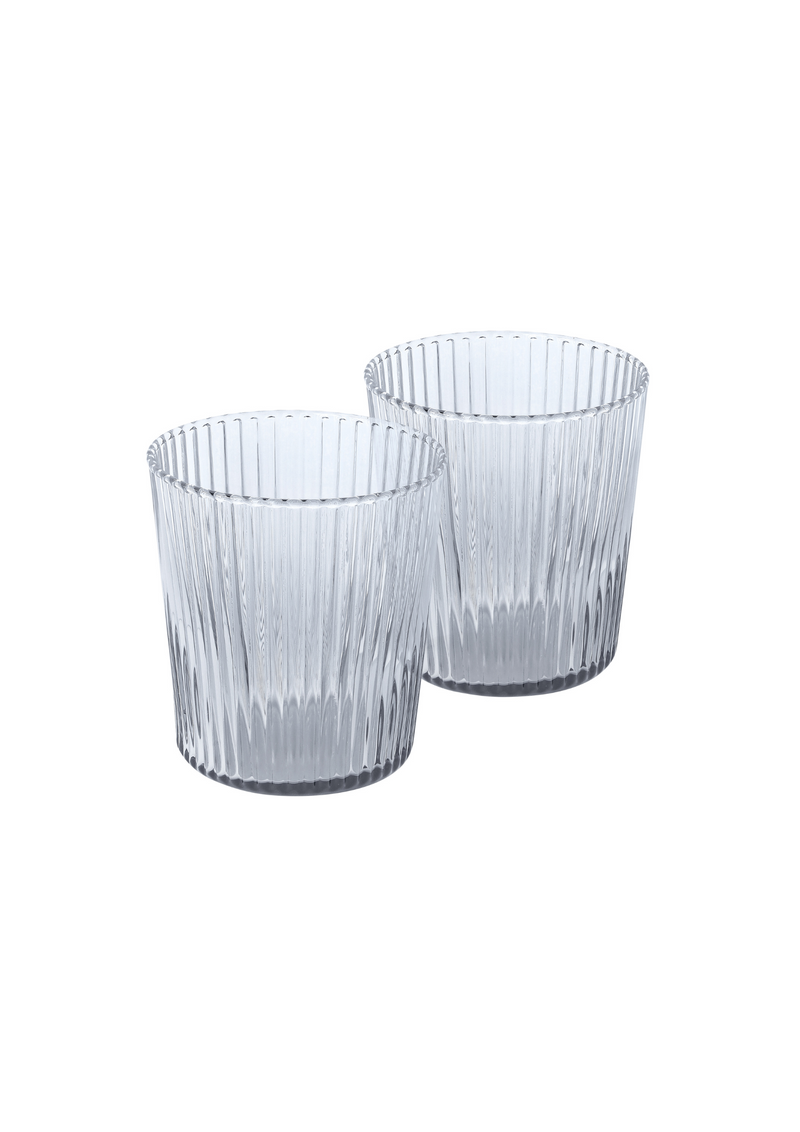 Ribbed Glasses Twilight - Set of 2 pieces